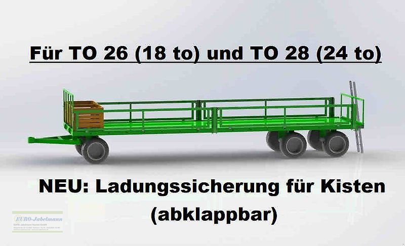 Ballentransportwagen van het type PRONAR 3-achs Ballenwagen, TO 26 M, Staukasten, Kotflüger, TÜV, 18 to, NEU, Neumaschine in Itterbeck (Foto 29)