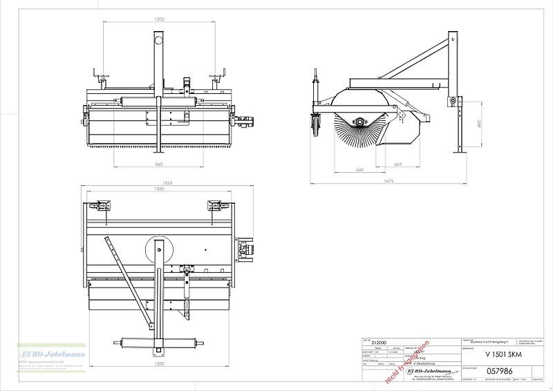 Kehrmaschine tipa EURO-Jabelmann Kehrmaschinen, NEU, Breiten 1500 - 2500 mm, eigene Herstellung, für Schlepper + Stapler, Neumaschine u Itterbeck (Slika 20)