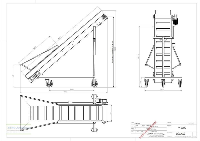 Lagertechnik za tip EURO-Jabelmann Förder- Stollenbänder, NEU, Länge: 1000 - 6000 mm, eigene Herstellung (Made in Germany), Neumaschine u Itterbeck (Slika 25)