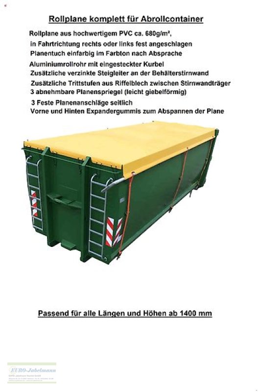 Abrollcontainer du type EURO-Jabelmann Container STE 6500/1400, 22 m³, Abrollcontainer, Hakenliftcontainer, L/H 6500/1400 mm, NEU, Neumaschine en Itterbeck (Photo 22)