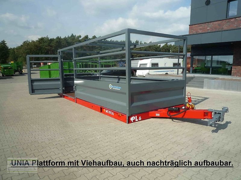 Tieflader van het type Sonstige Unia Transportplattform / Tieflader PL-6, hydr. absenkbar, inkl. Lenkachse, sofort verfügbar, Neumaschine in Itterbeck (Foto 13)